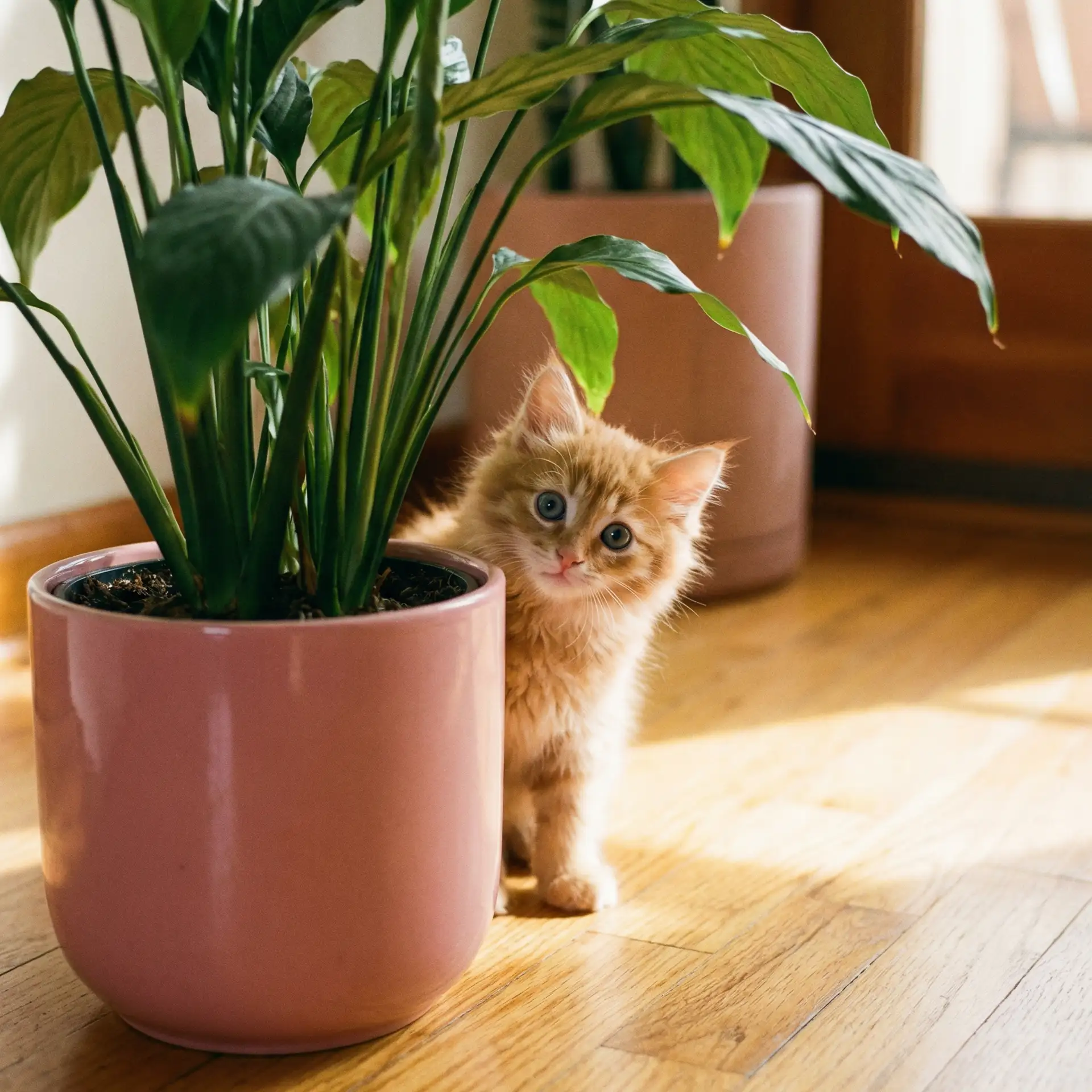 小猫从花盆后探头 - ピースエロじ天堂资源